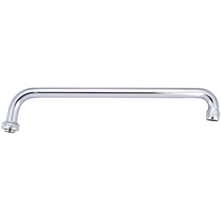 CENTRAL BRASS 14" Swivel Tube Spout With Aerator, Polished Chrome SU-363-MA
